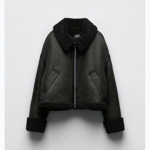 Zara Double Faced Jacket Green - Size L